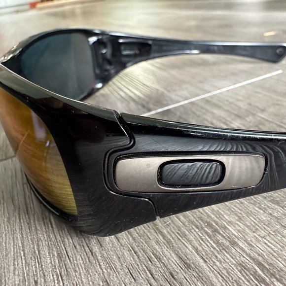 Oakley Antix 03-700 130 Black with TORCH IRIDIUM LENS Plastic Authentic Mens Sun - Picture 9 of 10